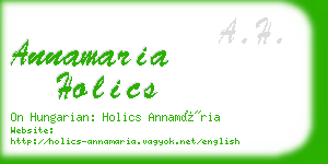annamaria holics business card